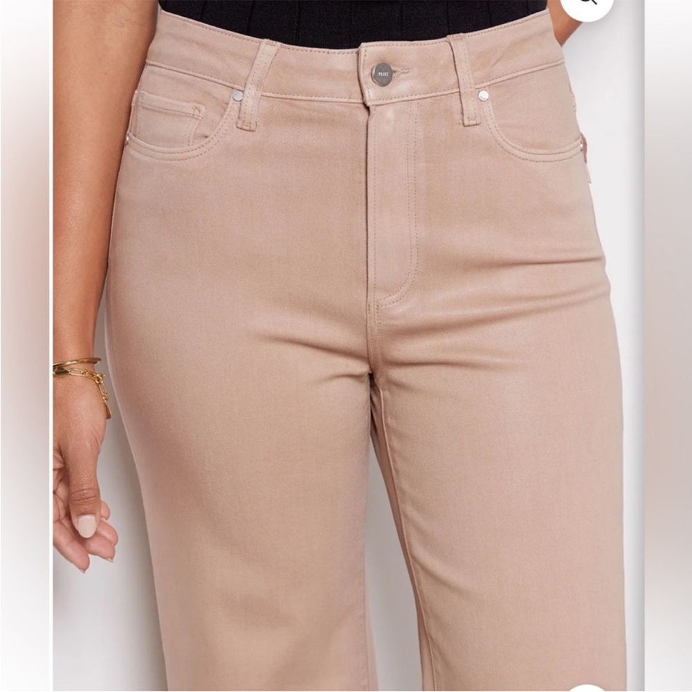 Paige Anessa Ankle Wide Leg Jeans In Sand Size‎ 28 - Picture 3 of 10